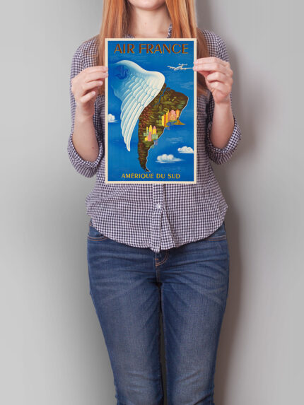 Affiche vintage Algérie France collection Dzeco Art