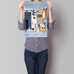 Affiche vintage Algérie France collection Dzeco Art