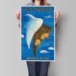 Affiche vintage Algérie France collection Dzeco Art