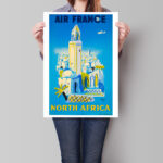 Affiche vintage Algérie France collection Dzeco Art