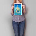 Affiche vintage Algérie France collection Dzeco Art