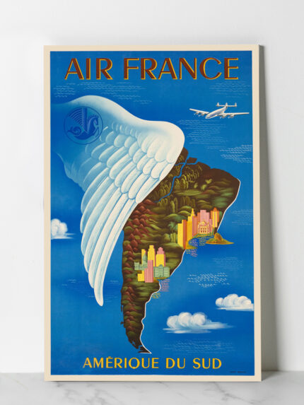 Affiche vintage Algérie France collection Dzeco Art