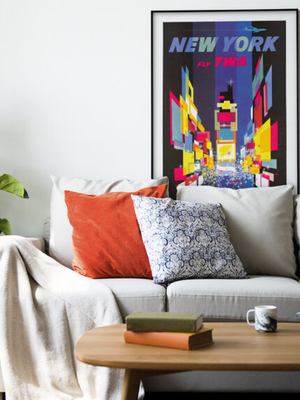 Affiche vintage Algérie American TWA collection Dzeco Art