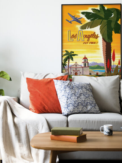 Affiche vintage Algérie American TWA collection Dzeco Art