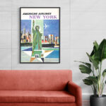 Affiche vintage Algérie American collection Dzeco Art