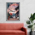 Affiche vintage Algérie American collection Dzeco Art