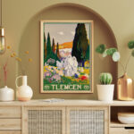 Affiche vintage Algérie Tlemcen collection Dzeco Art