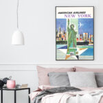 Affiche vintage Algérie American collection Dzeco Art