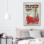 Affiche vintage Algérie Lorient collection Dzeco Art