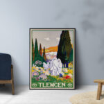 Affiche vintage Algérie Tlemcen collection Dzeco Art