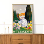 Affiche vintage Algérie Tlemcen collection Dzeco Art