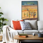 Affiche vintage Algérie IBERIA collection Dzeco Art