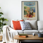 Affiche vintage Algérie IBERIA collection Dzeco Art