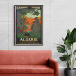 Affiche vintage Algérie collection Dzeco Art