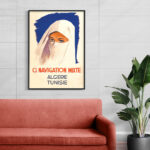 Affiche vintage Algérie collection Dzeco Art