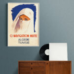 Affiche vintage Algérie collection Dzeco Art