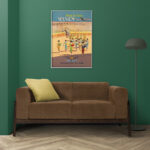 Affiche vintage Algérie IBERIA collection Dzeco Art