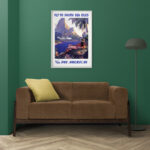 Affiche vintage Algérie American collection Dzeco Art