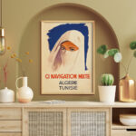 Affiche vintage Algérie collection Dzeco Art