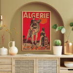 Affiche vintage Algérie collection Dzeco Art