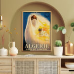 Affiche vintage Algérie collection Dzeco Art