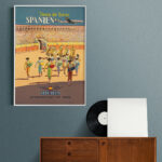 Affiche vintage Algérie IBERIA collection Dzeco Art