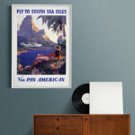 Affiche vintage Algérie American collection Dzeco Art