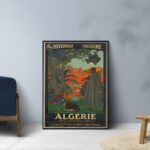 Affiche vintage Algérie collection Dzeco Art