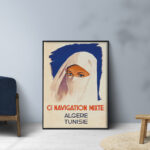 Affiche vintage Algérie collection Dzeco Art