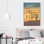 Affiche vintage Algérie IBERIA collection Dzeco Art