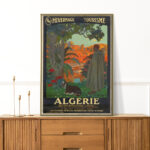 Affiche vintage Algérie collection Dzeco Art