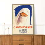 Affiche vintage Algérie collection Dzeco Art