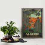 Affiche vintage Algérie collection Dzeco Art