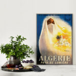 Affiche vintage Algérie collection Dzeco Art