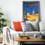 Affiche vintage Algérie collection Dzeco Art