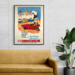 Affiche vintage Algérie Marseille collection Dzeco Art