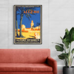 Affiche vintage Algérie collection Dzeco Art