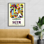 Affiche vintage Algérie Marseille collection Dzeco Art