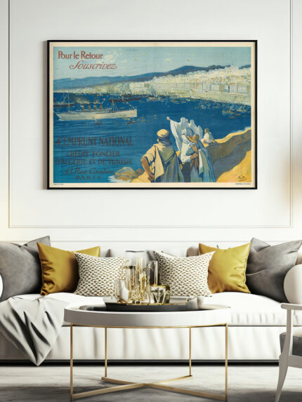 Affiche vintage Algérie collection Dzeco Art