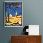 Affiche vintage Algérie collection Dzeco Art