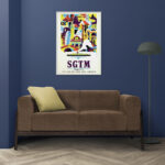 Affiche vintage Algérie Marseille collection Dzeco Art