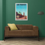 Affiche vintage Algérie France collection Dzeco Art