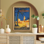 Affiche vintage Algérie collection Dzeco Art