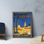 Affiche vintage Algérie collection Dzeco Art