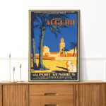 Affiche vintage Algérie collection Dzeco Art