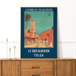 Affiche vintage Algérie Tolga collection Dzeco Art