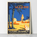 Affiche vintage Algérie collection Dzeco Art