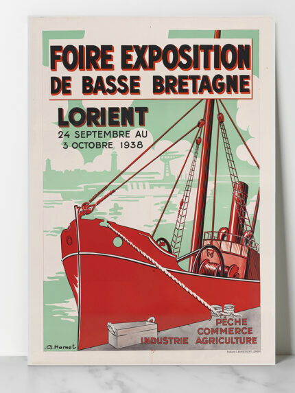 Affiche vintage Algérie Lorient collection Dzeco Art