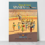 Affiche vintage Algérie IBERIA collection Dzeco Art