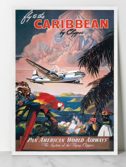 Affiche vintage Algérie American collection Dzeco Art